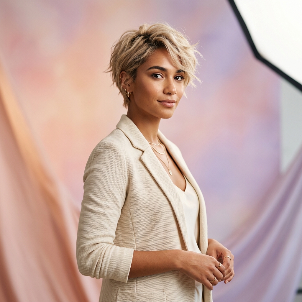 Trendy short hairstyle